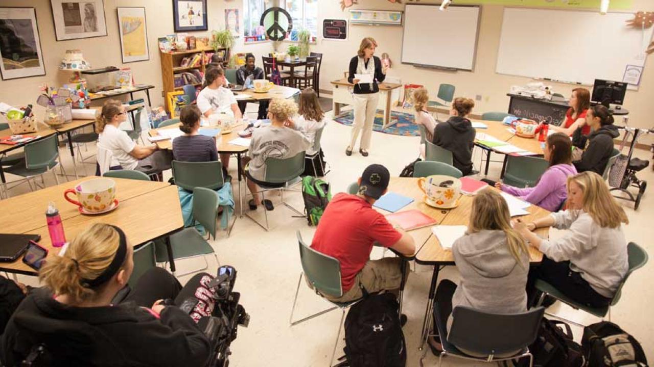 students in classroom